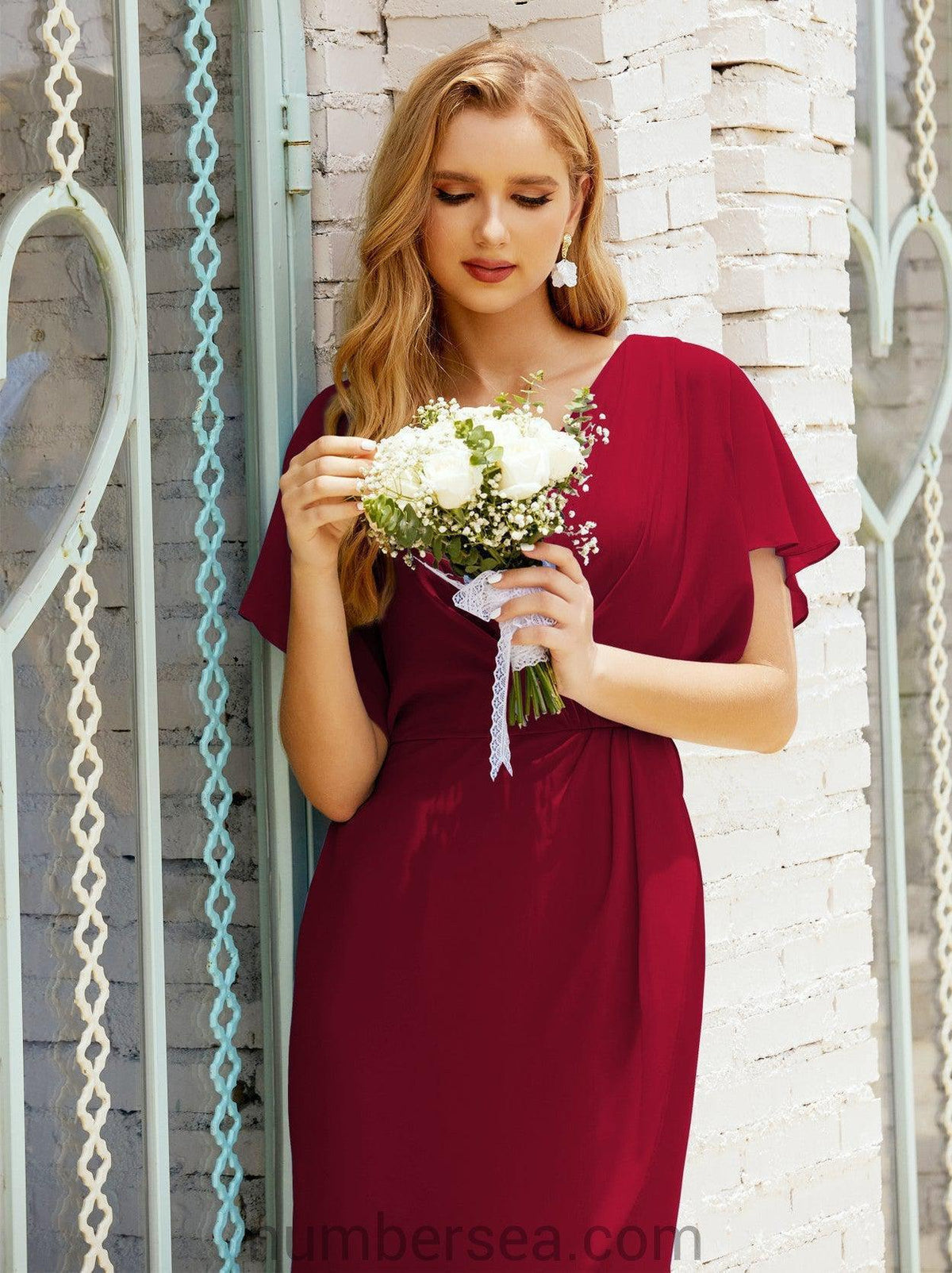 Vestidos de Baile de Regresso a Casa Comprimento ao Joelho Sem Mangas Modelo 28021