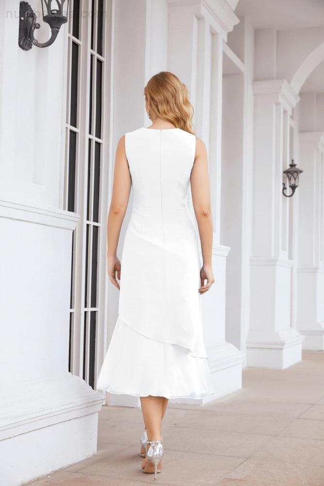 Vestido de fiesta formal de dos piezas en línea A para madre de la novia Numbersea 28072