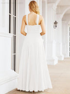 Crisscross Halter Bridesmaid Dresses for Party Wedding Evening Prom Maxi Ball Gowns 28053