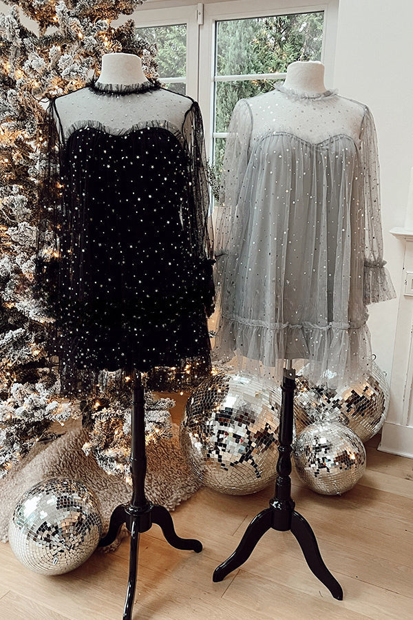 Robe bébé-fée en tulle scintillante "Petite étoile"