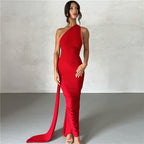 Abiti da Donna Estate Abbigliamento Femminile Sexy Senza Schienale con Bretelle a Triangolo Tubino Aderente Vestito da Sera per Donna