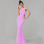 Vestido de Noite Maxi Decotado para Mulheres – Vestido Formal Elegante