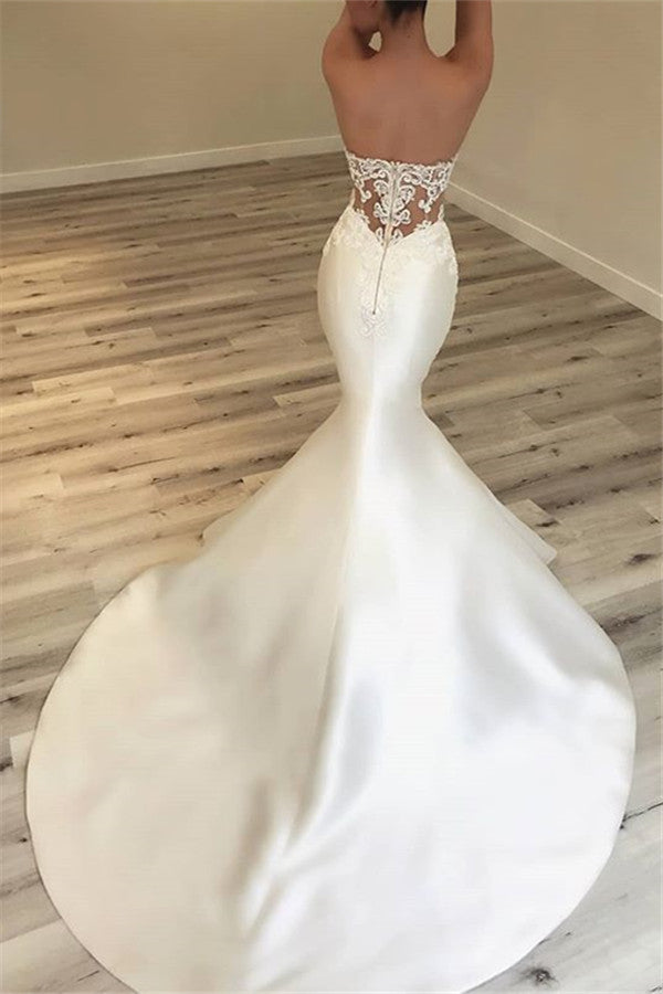 Elegant V Neck Sleeveless Lace Applique Boho Wedding Dress
