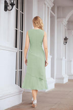 Vestido de fiesta formal de dos piezas en línea A para madre de la novia Numbersea 28072
