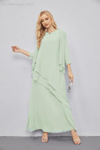 Abito da Sposa Madre con Cardigan Leggero Aperto Davanti Abito da Cerimonia Elegante 28081