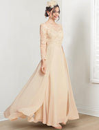 Jewel Neck Mother Of The Bride A Line Princess Dresses