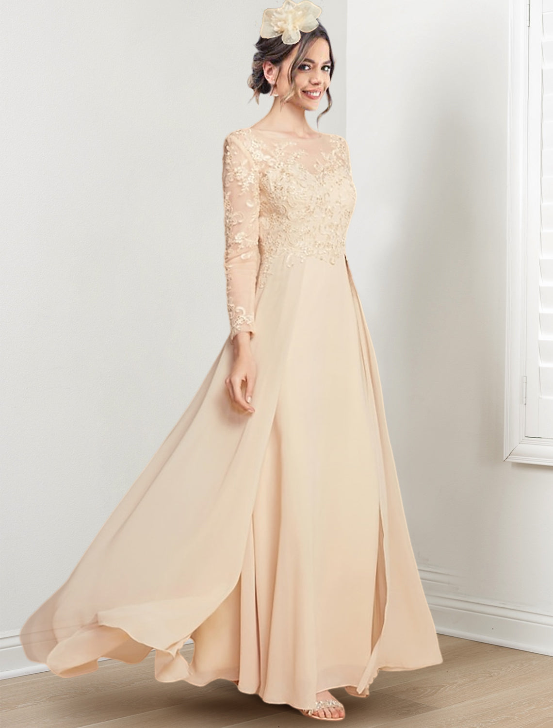 Jewel Neck Mother Of The Bride A Line Princess Dresses