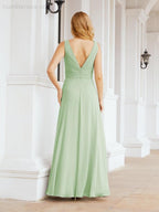 Bridesmaid Dresses for Wedding Ruffles Long Formal Prom Gowns 28039