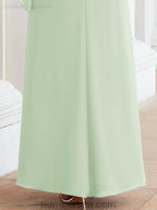 Numbersea Festliches Abendkleid Lang Mutter der Braut Kleid mit Rüschencape 28026