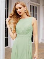 Bridesmaid Dresses for Wedding Ruffles Long Formal Prom Gowns 28039