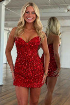 Sparkly Gold Fully Beaded Prom Dress with Deep V Neck Slit and Open Back