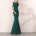 Abito da Sposa da Cerimonia Lungo Cocktail Elegante a Coda di Sirena per Fidanzamento Matrimonio Sera Donna – Il Miglior Abito da Sposa per la Sposa