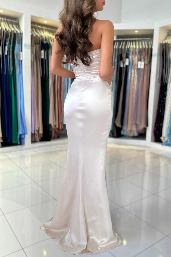 Sweetheart Meerjungfrau Abendkleid Lang Mit Schlitz