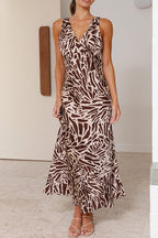 Abito midi scollato a V profonda Taylan Brown