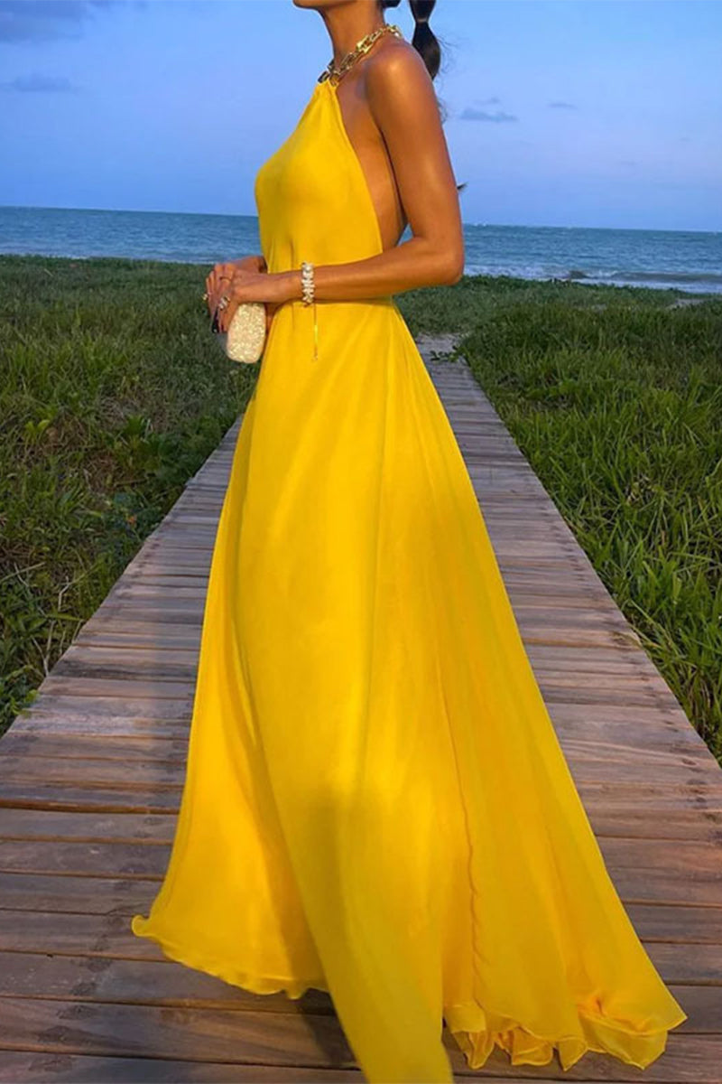Vestidos de noite elegantes e sólidos com frente única e frente única