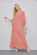 Abito da Sposa Madre con Cardigan Leggero Aperto Davanti Abito da Cerimonia Elegante 28081