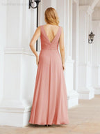 Bridesmaid Dresses for Wedding Ruffles Long Formal Prom Gowns 28039