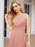 Bridesmaid Dresses for Wedding Ruffles Long Formal Prom Gowns 28039