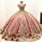 Novo Vestido de Quinze Anos para Menina Doce com Apliques de Contas, Comprimento ao Chão, Vestido de Baile de Princesa Y6521