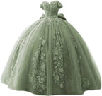 Vestidos Novos de Renda para Quinceanera com Aplicações, Ombros Descobertos, Vestido Doce 16, Vestido de Baile Y4340