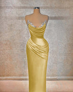 Chic Strapless Long Prom Dress With Beading And Pleated Details