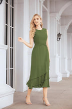Vestido de fiesta formal de dos piezas en línea A para madre de la novia Numbersea 28072