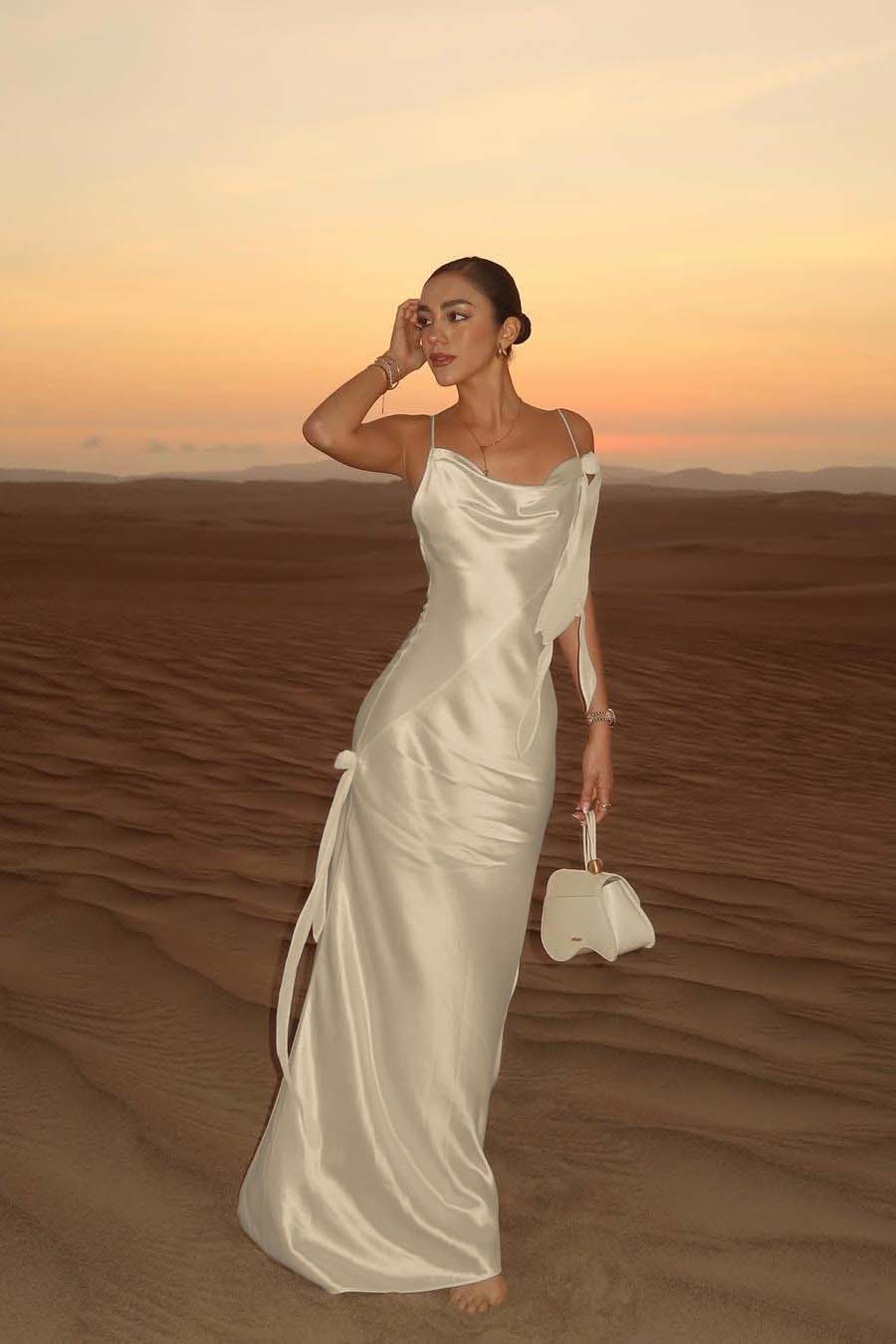 Spaghetti Strap Backless Mermaid Prom Dress With Pleated Hem