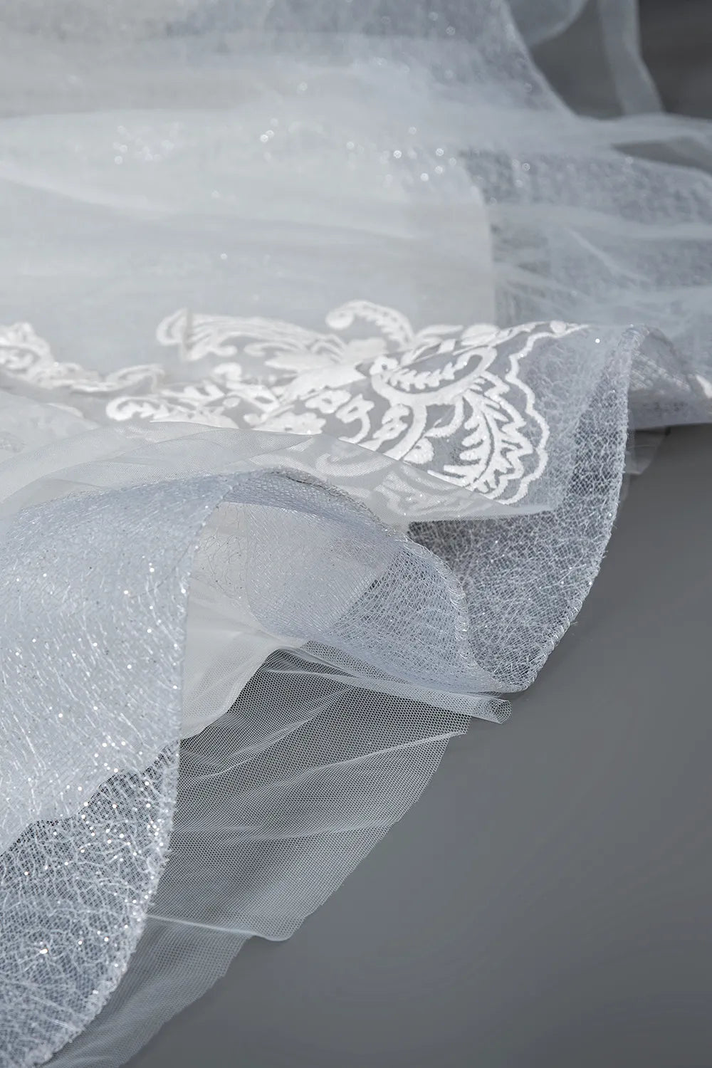 Cap Sleeve Ball Gown Wedding Dress With Sheer Tulle And Lace V Neck