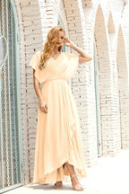 Mother of The Bride Dresses Plus Size V-Neck Floor Length Formal Prom Dress for Wedding Guest 28020