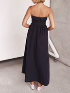 Abito Midi Senza Spalline Stile Resort Tulare