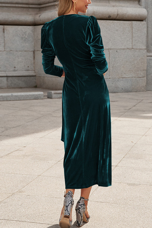 Nouvelle robe d'automne et d'hiver en velours et mousseline à bretelles fines