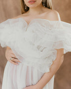 Sheer Maternity Robe For Photo Shoot Tulle Pregnancy photoshoot