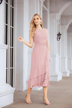 Vestido de fiesta formal de dos piezas en línea A para madre de la novia Numbersea 28072