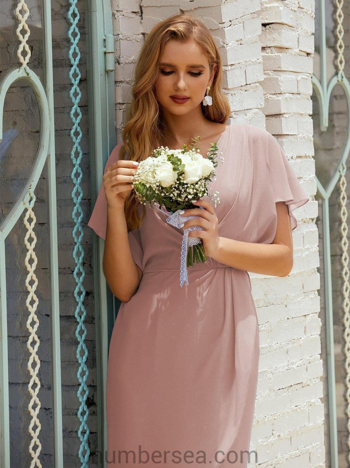 Vestidos de Baile de Regresso a Casa Comprimento ao Joelho Sem Mangas Modelo 28021