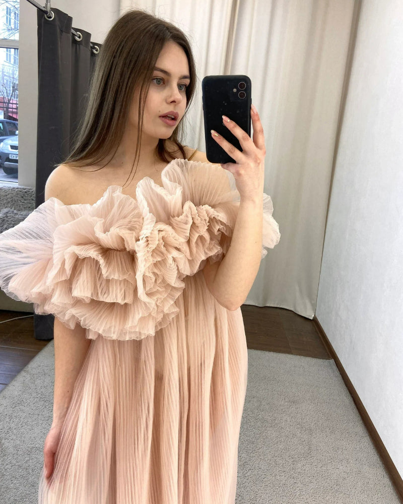 6105#Robe de maternité transparente pour séance photo Tulle grossesse séance photo