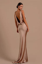 Chic V-Neck Sleeveless Mermaid Long Prom Dress Online