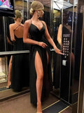 Vestido TARUXY Decote em V Profundo Sensual Para Mulheres Cintura Alta Fenda nas Costas Sem Alças Vestido de Verão Feminino Festa Temperamento Esbelto Vestidos de Noite Mulher
