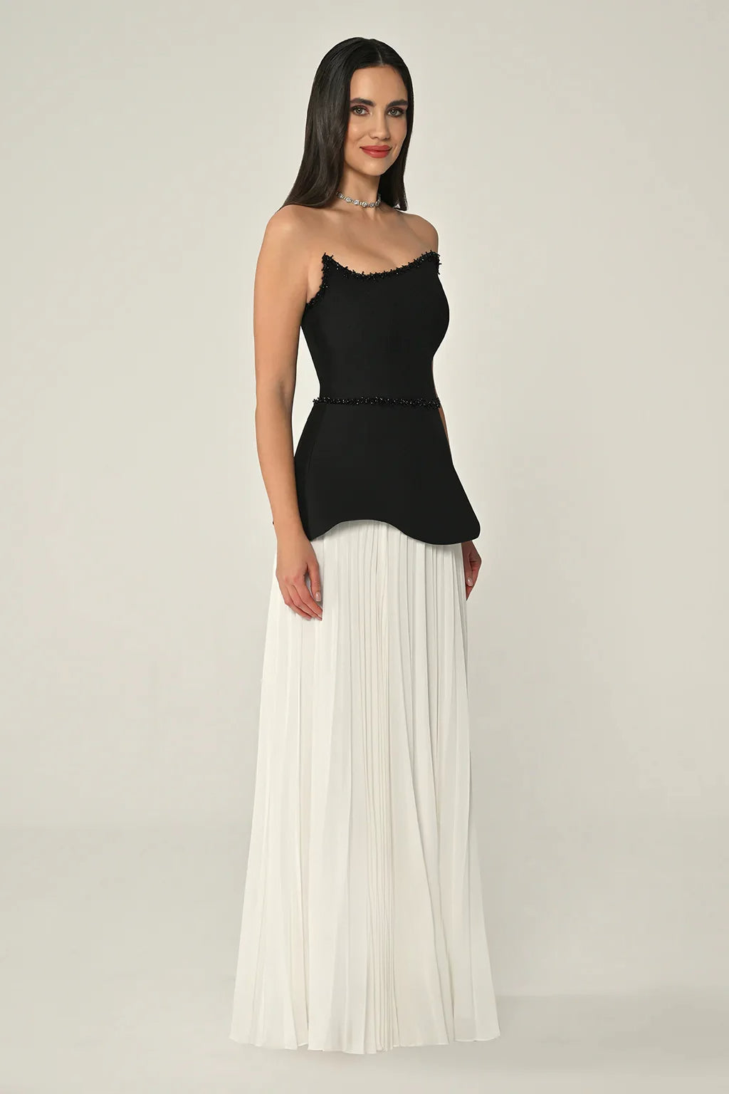 Women Formal Event Dresses Strapless Pink Evening Gown Customized Draped Beading Long Prom Party Dresses 2025 Birthday