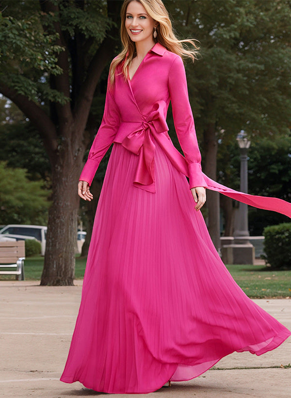 V Neck A Line Mother Of The Bride Dress Elegant Princess Gown