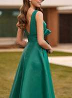 A-Line/Princess V-Neck Sleeveless Mother Of The Bride Dresses With Split Side
