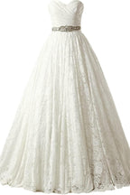 A-line Sweetheart Elegant Wedding Dresses Strapless Bridal Gown