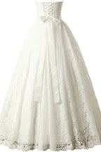 A-line Sweetheart Elegant Wedding Dresses Strapless Bridal Gown