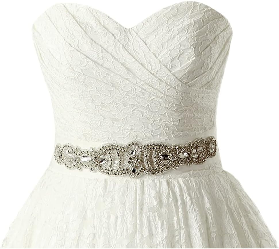 A-line Sweetheart Elegant Wedding Dresses Strapless Bridal Gown