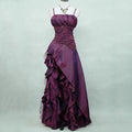 Msikoods Vintage Evening Dress 2026 Lace Appliques Beading Luxury Prom Dress Boho Ruched Pleats Party Gown Customized