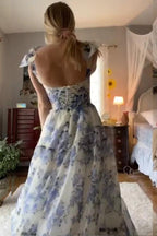 Beautiful Aline Spaghetti Strap Sleeveless Long Prom Formal Dress PSK420