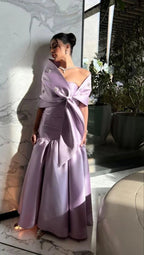 Women's Strapless Satin Evening Dresses Vintage Wrap Beading Floor Length Long Dress Y4868