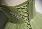 Mädchen Festliches Abendkleid Damen Ballkleider Party Abschlusskleider Lange Grüne Festkleider Y4379