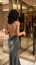 Vestido Comprido de Festa Novo Estilo com Decote em V, Vestido de Baile da Moda Y7389