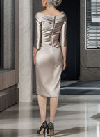 Off Shoulder Column Gown for the Mother of the Bride