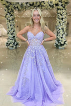 Cute A Line Sweetheart Tulle Prom Dresses Formal Gowns